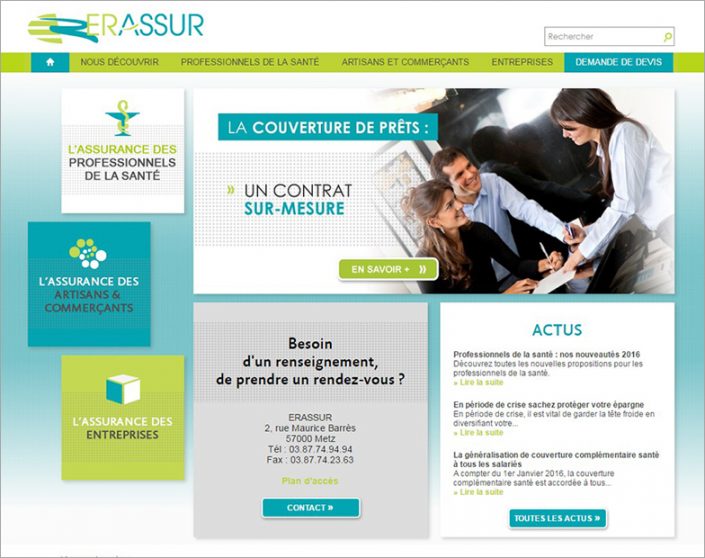 ERASSUR | Site Web