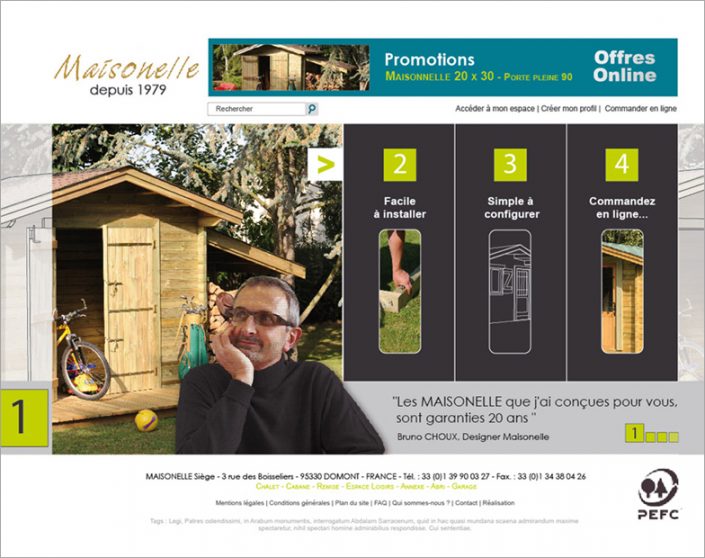 MAISONELLE | Maquette projet site web