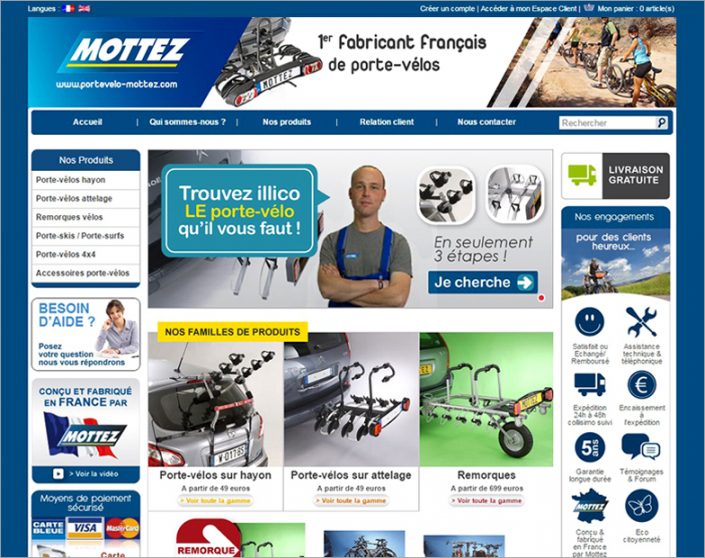 MOTTEZ PORTE-VELOS | Site web